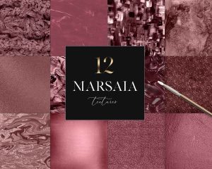 12 Marsala Textures