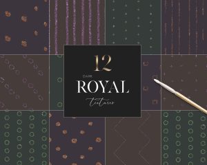 12 Dark Royal Textures