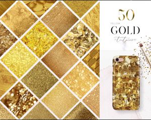 50 Yellow Gold Textures