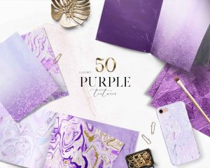 50 Luxury Purple Dreams Textures