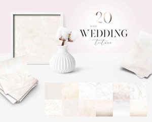 20 White Wedding Textures