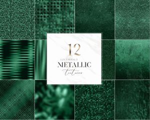 Lux Emerald Metallic Textures