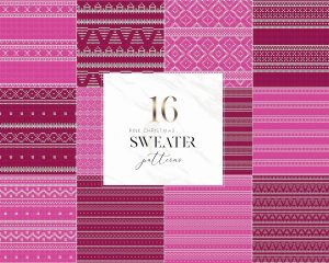 Pink Sweater Textures