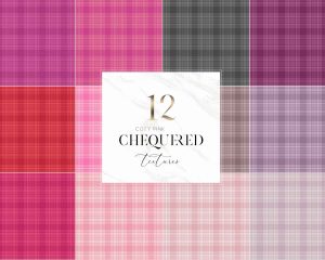 Cozy Pink Chequered Textures