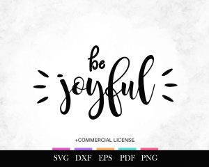 Free SVG Be Joyful