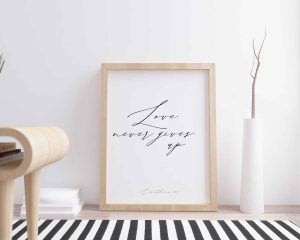 Love Must Be Sincere Digital Quote Print
