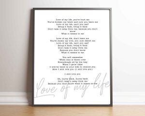 Love Never Gives Up Digital Quote Print