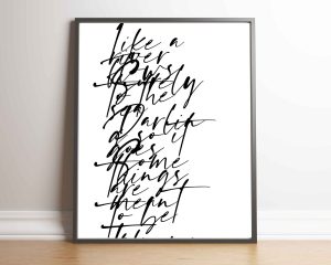 Minimalism Digital Quote Print