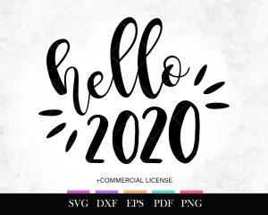 Free SVG Hello 2020