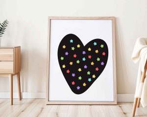 Heart Digital Wall Art Print