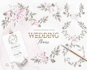 Free Wedding Wreaths Clipart