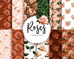 Free Orange Roses Patterns