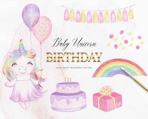 Free Baby Unicorn Clipart