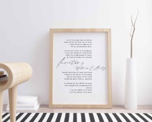 Invictus Poem Digital Quote Print