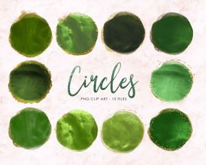 Free Green Circles Clipart