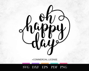 Free Oh Happy Day SVG Clipart