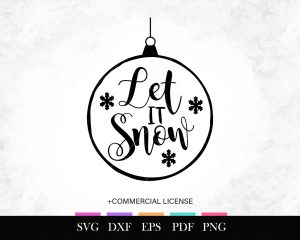 Free SVG let It Snow