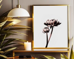 Digital Wall Art Blush Flower