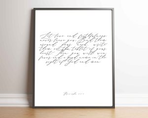 Let love And Faithfulness Bible Digital Print Set