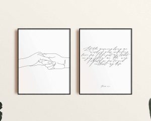 Lets Stay In Bed Digital Quote Print