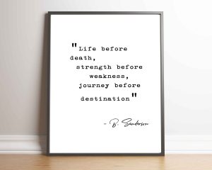 Life Appears Digital Quote Print