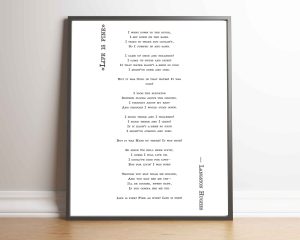 Life Is Tough Digital Quote Print