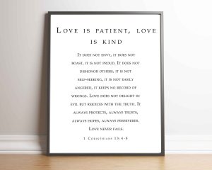 Love Is Or It Ain’t Digital Quote Wall Print