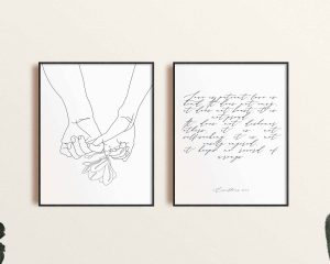 Love Is Patient Digital Bible Quote Print