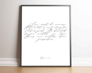Love Must Be Sincere Digital Quote Print