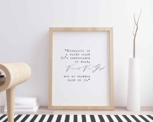 Love Never Gives Up Digital Quote Print