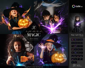 Magic Light Effect Photo Overlays