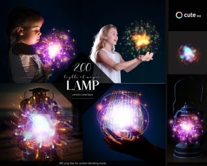 Magic Light Photo Overlays Clipart