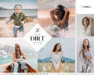 Artistic Dirt Photo Overlays Clipart