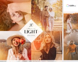 Soft Warm Light Photo Overlays Clipart