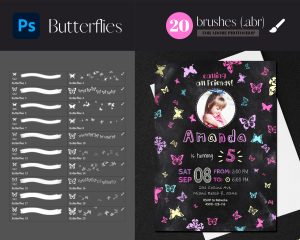 Free Butterflies Photoshop Brushes