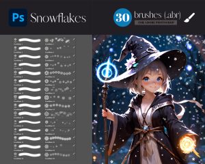 Free Snowflakes Photoshop Brushes