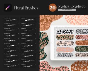 Free Floral Patterns Procreate Brushes