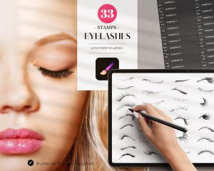 Eyelashes Procreate Brushes