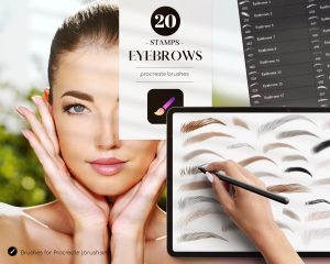 Eyebrows Procreate Brushes