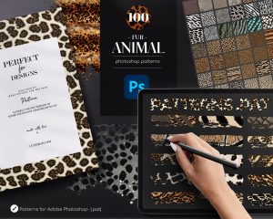 100 Animal Fur Photoshop Patterns