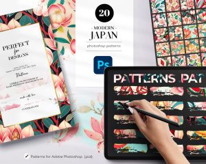 Free Modern Japan Photoshop Patterns