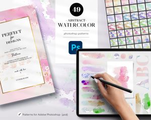 Free Abstract Watercolor Photoshop Patterns