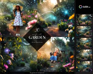 Mystical Garden Photo Overlays