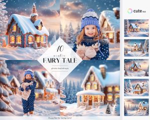 Winter Fairy Tale Photo Overlays