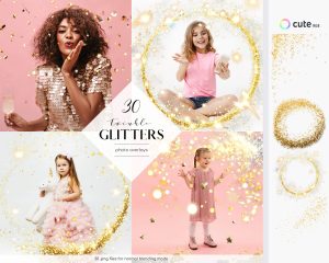 Twinkle Glitters Photo Overlays