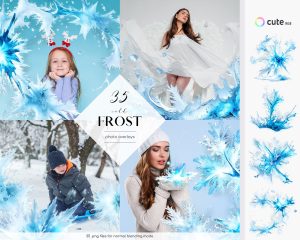 Cold Frost Photo Overlays