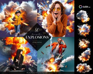 Explosions Photo Overlays