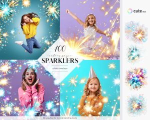 Magic Sparkle Photo Overlays