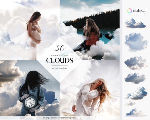 Realistic Clouds Photo Overlays