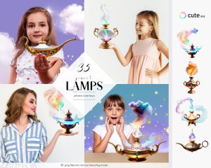 Genie’s Lamp Photo Overlays